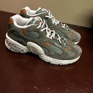 Polo Ralph Lauren Mens Size 12 Modern Trainer 100 Sneakers Shoes Green White